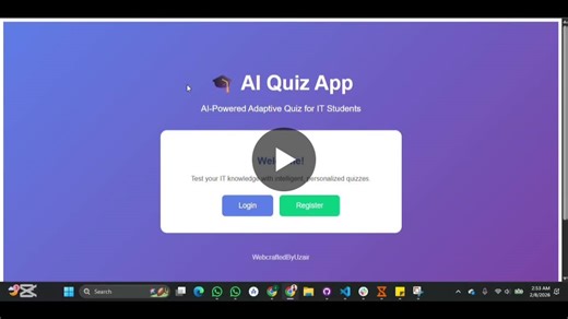 💻 Quiz-Based Web Application (IT Cloud-Focused) I developed a Quiz-Based Web Application designed to assess students’ knowledge in IT, networking, cloud computing, and data center–related… | Muhammad Uzair Shahid