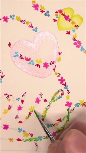 Seamless Watercolor Tile That's Actually Simple #tutorial #painting #shorts