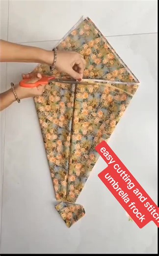 Easy Cutting and Stitching of Umbrella Frock