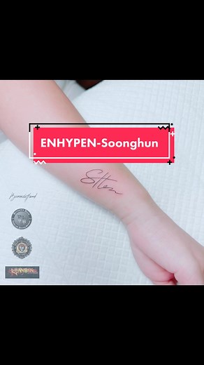 ENHYPEN- Sunghoon’s Signature Tattoo #enhypen #sunghoon #kpop #signaturetattoo #bernardshand #tattooartist #tattooideas #tattoostudio #besttattoo #besttattooartist @enhypen @SUNGHOON