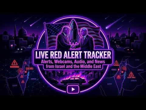 🔴 LIVE: Real-Time TZOFAR Red Alert Sirens + Tel Aviv Live Audio/Video + Iran-Israel War Headlines