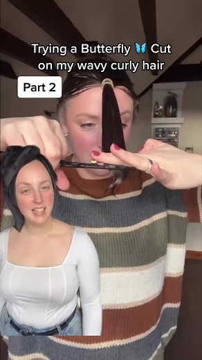 DIY Butterfly Cut Tutorial for Wavy Curly Hair | Part 2