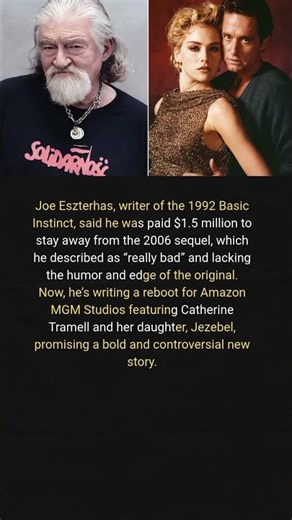 Joe Eszterhas Says He Was Paid $1.5 Million to Stay Away from Basic Instinct 2