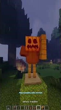 Minecraft Spooky Scarecrow #minecraft #shorts #halloween 🎃