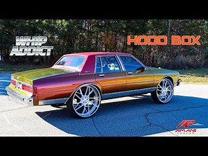 WhipAddict: WET Custom Kameleon 90' Chevy Caprice Brougham on Amani Forged PURA 28s, "HOOD BOX"