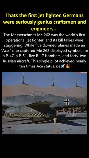 The Unfair Advantage: Me 262’s Deadly Record #history #ww2