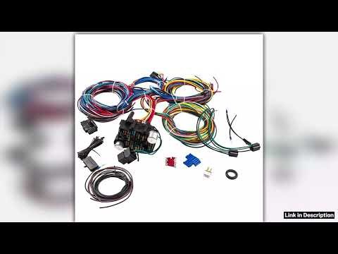 21 Circuits Wiring Harness 17 Fuses With Plug Connector Kit For GMC For Chevy Universal Headlights