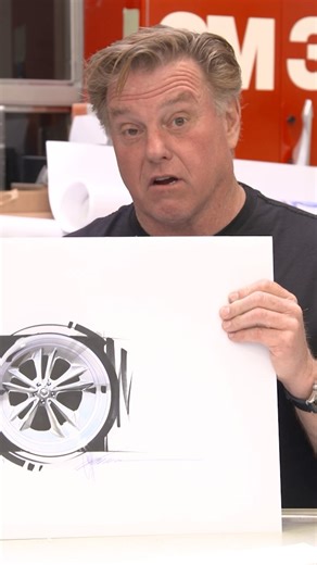Chip Foose on Instagram: "PART 2 Chip Sketches Wheels for the Corvette! Visit YouTube “Foose Design” for full video! @wheelpros"