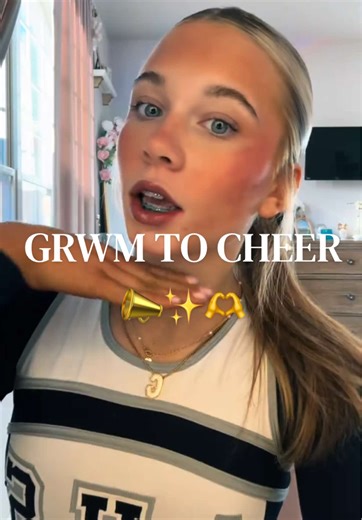 Get ready with me to cheer!!!! 📣✨ #grwmroutine #grwm #chaotic