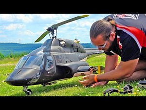 HUGE AIRWOLF RC SCALE TURBINE HELICOPTER!! REALISTIC FLIGHT DEMO & MISSILE SHOOTING!