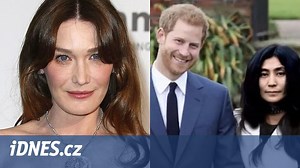 Bruniovou-Sarkozyovou odsuzují za fotomontáž prince Harryho a Yoko Ono - iDNES.cz