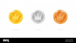 Crown tokens Stock Vector Images - Alamy