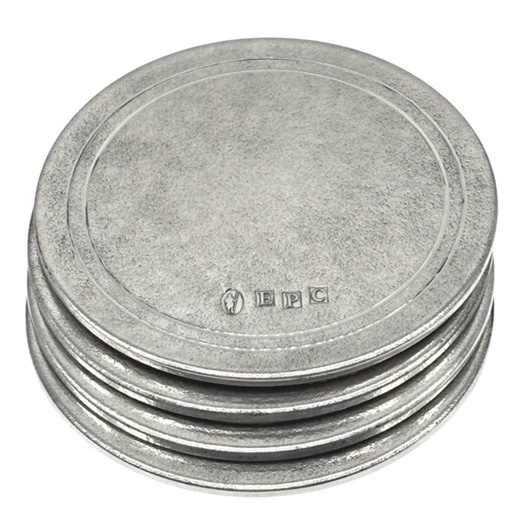 Legacy Pewter Coasters Set of 4