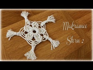 Makramee Stern #2 * DIY * Macramee Snowflake [eng sub]