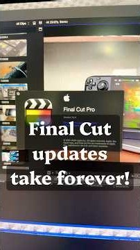 Final Cut updates take forever! #techretro #apple #finalcutpro #tech