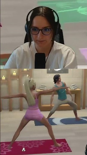 Es heißt Yoga entspannt...😄 Sims 4 Barbie #cozygaming #sims4 #gaming #sims4gameplay #thesims4