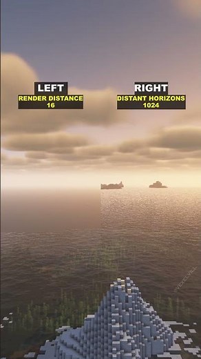 Choose Your Minecraft Render Distance! #shorts