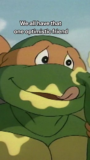 Mikey's got pizza on the brain 24/7 🍕 #tmnt #1980s #cartoon