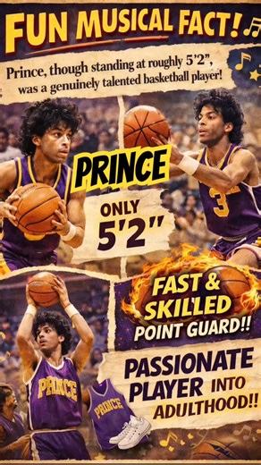‼️Prince‼️though standing at roughly 5'2" was a genuinely talented basketball player!! #facts #info