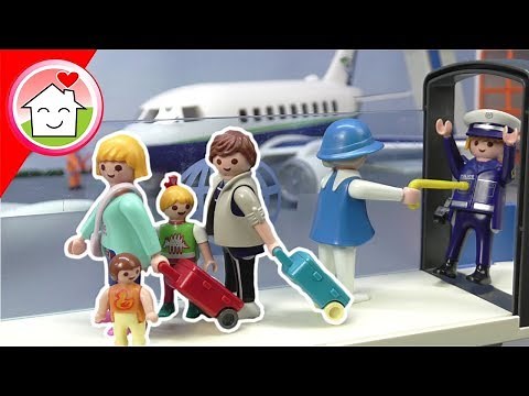 Playmobil Film Familie Hauser - Kofferdiebe am Flughafen - Polizei Kommissar Overbeck