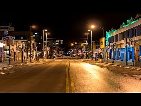 Night in Downtown Anchorage, Alaska | 4K