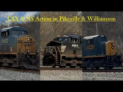 CSX & NS Action in Pikeville & Williamson