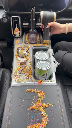 After having this car vacuum cleaner, I feel like my car is saved. It is really very useful, with powerful suction that easily helps me clean up all kinds of debris and trash.#carvacuum #car #mothersdaygift #tiktokshopstockup #summervibes☀️