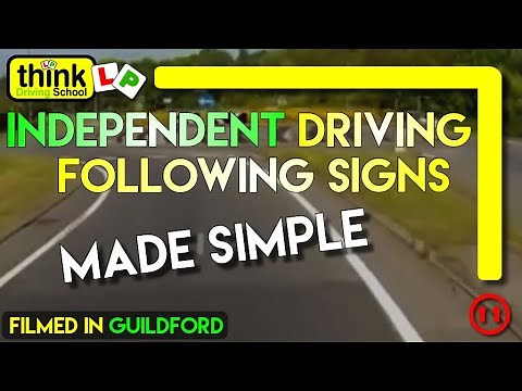 Independent Driving in Guildford Following Signs and Basic Commentary @ Think Driving School