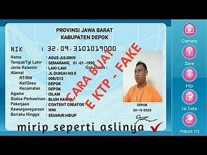CARA MEMBUAT E-KTP FAKE ( E-KTP SIMULASI )