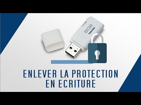 Comment enlever la protection en écriture d'une clé USB ? TUTO