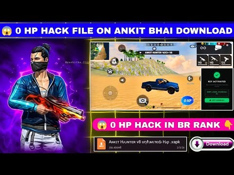 Free Fire 0 HP Glitch in br rank 😱 Free fire 0 HP hack 💥 0 HP hack kese lagaye pura process 💥