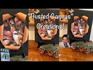 Dollar Tree Decoupage “Busted Canvas” DIYS w/ napkins!! Must see!!