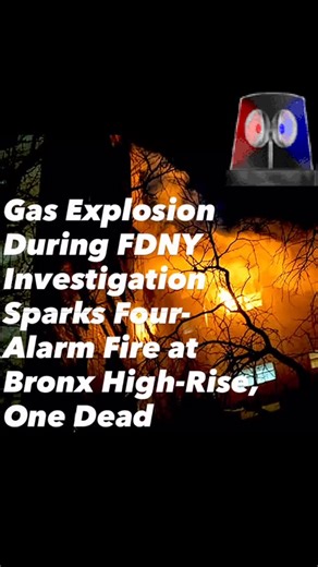 Gas Explosion During FDNY Investigation Sparks Four-Alarm Fire at Bronx High-Rise, One Dead BRONX, NY — A gas explosion rocked a Bronx high-rise early Saturday morning while FDNY crews were actively investigating reports of a gas odor, triggering a dangerous four-alarm fire that left one person dead and at least 15 others injured. The incident unfolded at approximately 12:09 a.m. on Saturday at 3485 Bivonia Street in the Bronx, where Fire Department of New York (FDNY) units had been dispatched t