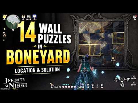14 WALL PUZZLES across Boneyard (Dragonbone Puzzle) | Location & Solution Guide | Infinity Nikki 2.5