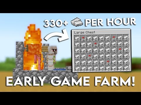 NEW MINECRAFT 1.21.10 EASY IRON FARM TUTORIAL - 330+ Iron Per Hour!