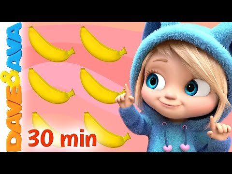 😆 One Banana, Two Bananas and More Nursery Rhymes & Baby Songs | Kids Songs by Dave and Ava 😆
