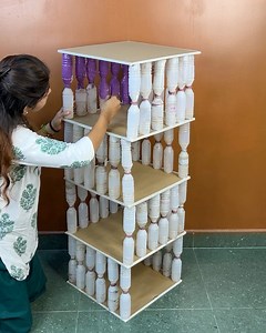 1.2M views · 12K reactions | Corner shelf DIY using Litchi Bottles #shelf #reuse | Deep's CRAFT | Facebook