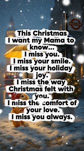 Mom, Christmas carries longing now, but your love still guides me through traditions, memories, and quiet prayers of the heart 🤍🎄 | MomConnect