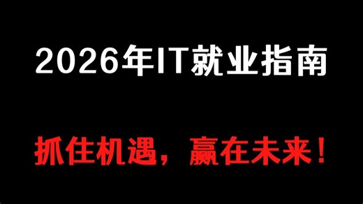 2026年IT就业形势预测：编程语言趋势深度解析 学习建议