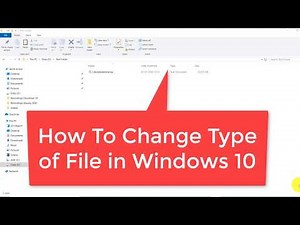 How To Change Type of File in Windows 10 [Hindi Audio]