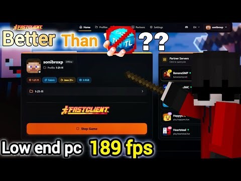 Is This Client Better Than TLauncher? 😱 (189 FPS on Low End PC)