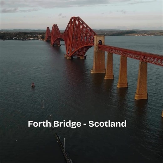 Forth Bridge -Scotland The Forth Bridge in Scotland is a true marvel of engineering. Completed in 1890, this iconic red cantilever railway bridge stretches across the Firth of Forth and remains a UNESCO World Heritage Site. It’s not just beautiful — it’s built to last, with over 6.5 million rivets and nearly 54,000 tonnes of steel! A timeless symbol of Scotland’s innovation and strength. 🏴󠁧󠁢󠁳󠁣󠁴󠁿🏴󠁧󠁢󠁳󠁣󠁴󠁿 #ForthBridge #Scotland #VisitScotland #ScottishLandmarks #ScotlandTravel #Discov