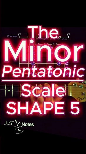 Learn the Minor Pentatonic Scale - Shape 5 Tutorial