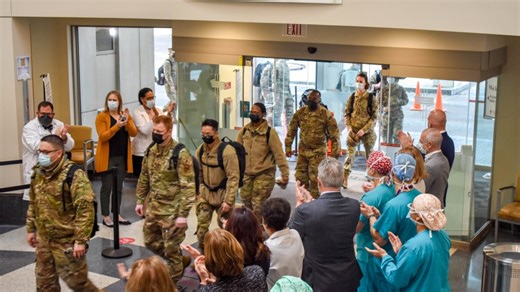 Medical Military Members Deployed to CT, Helping Local Healthcare Workers