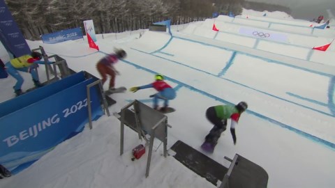 Beijing Olympics Quick Highlights - American snowboarding team wins gold