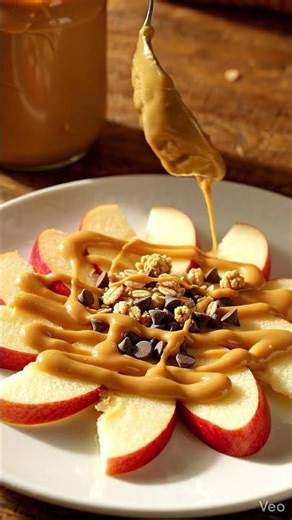 Apple Peanut Butter Nachos in 20 Seconds 🐮🍎