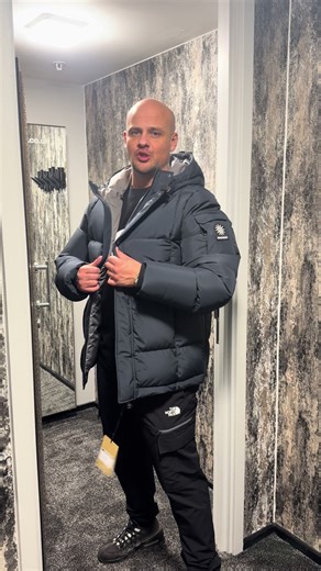 Discover the Sandbanks Wide Baffle Jacket in Navy