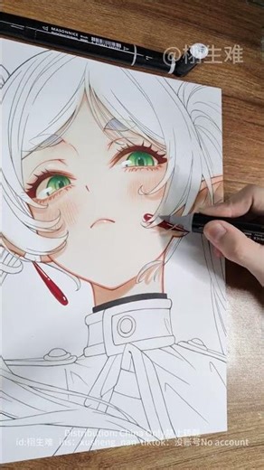 I Drawing Frieren From Anime Frieren: Beyond Journey's End #drawing #fpy #shorts #artanime #anime