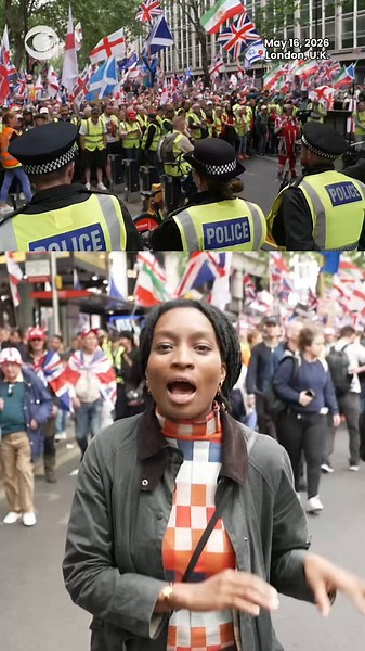 Tens of thousands of demonstrators gathered in London today for two different protest marches representing two very different strands of opinion in the U.K. One march, organized by far-right activist Tommy Robinson, brought together people opposed to immigration and multiculturalism, and several invited international speakers were barred from attending by the government of Prime Minister Keir Starmer.At the same time, thousands of pro-Palestinian demonstrators also marched through central London