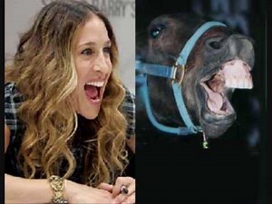Sarah Jessica Parker looks like a horse